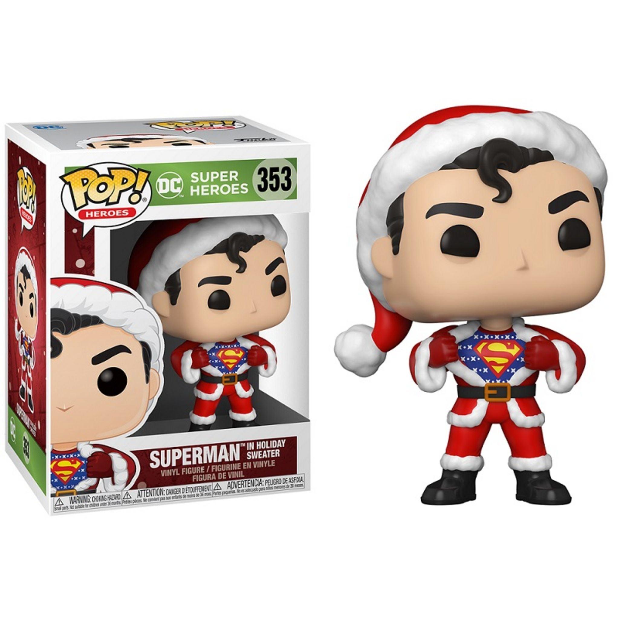 Pop! Heroes - Christmas - DC Super Heroes - Superman in Holiday Sweater - #353 Funko 889698506519