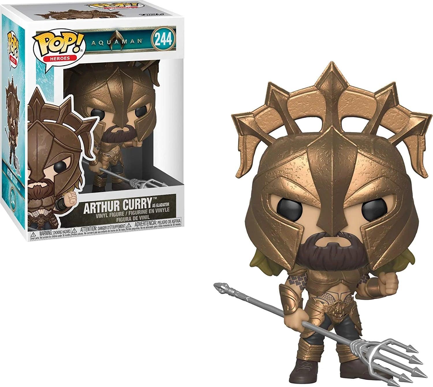 Pop! Heroes - DC - Aquaman - Arthur Curry As Gladiator - #244 - Hobby Champion Inc