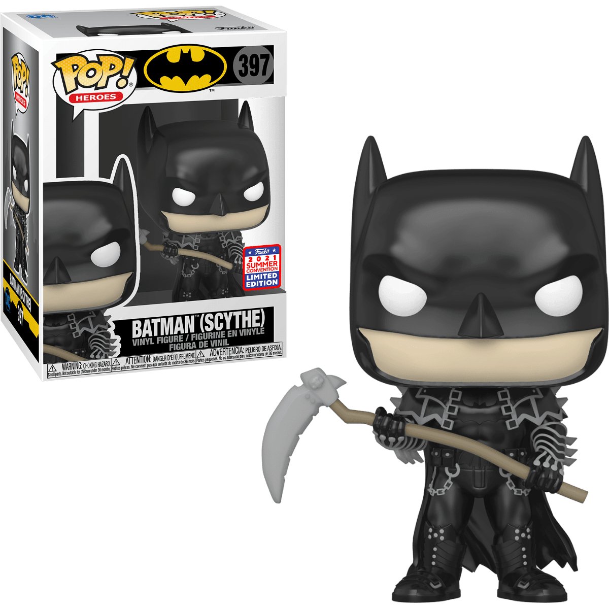 Pop! Heroes - DC - Batman (Scythe) - #397 - 2021 Summer Convention EXCLUSIVE Funko 889698555128