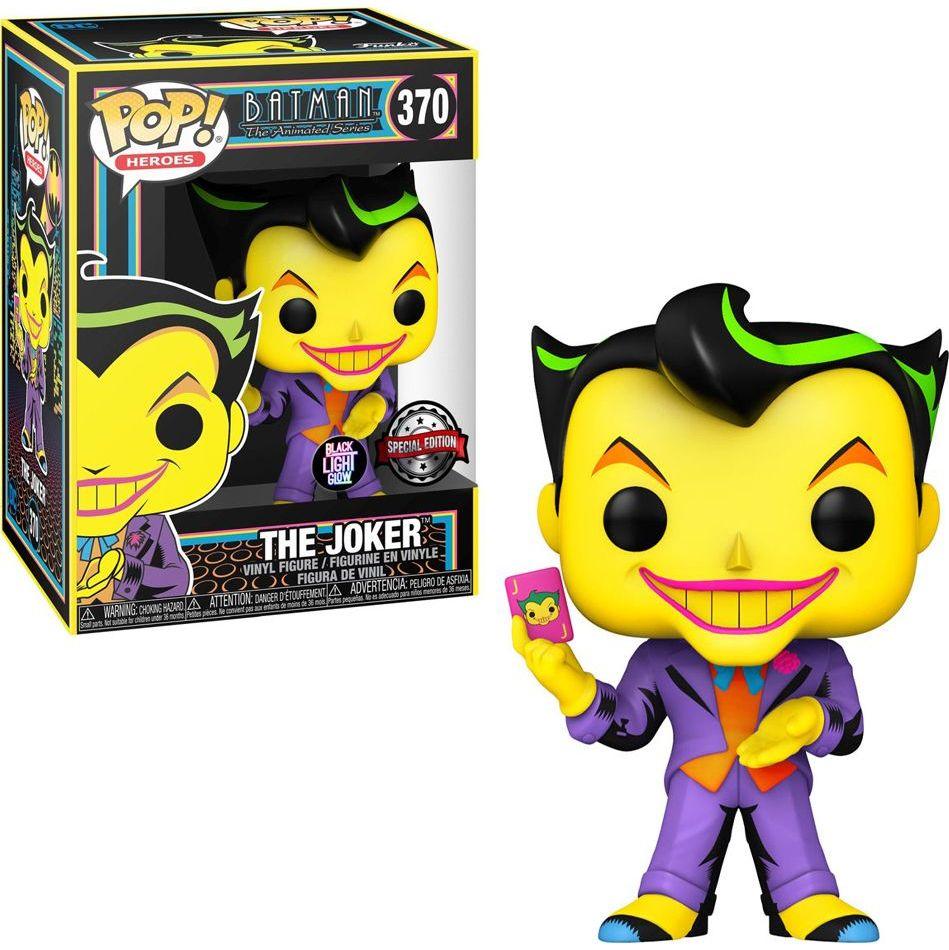 Pop! Heroes - DC - Batman The Animated Series - The Joker - #370 - Black Light Glow & SPECIAL Edition - Hobby Champion Inc