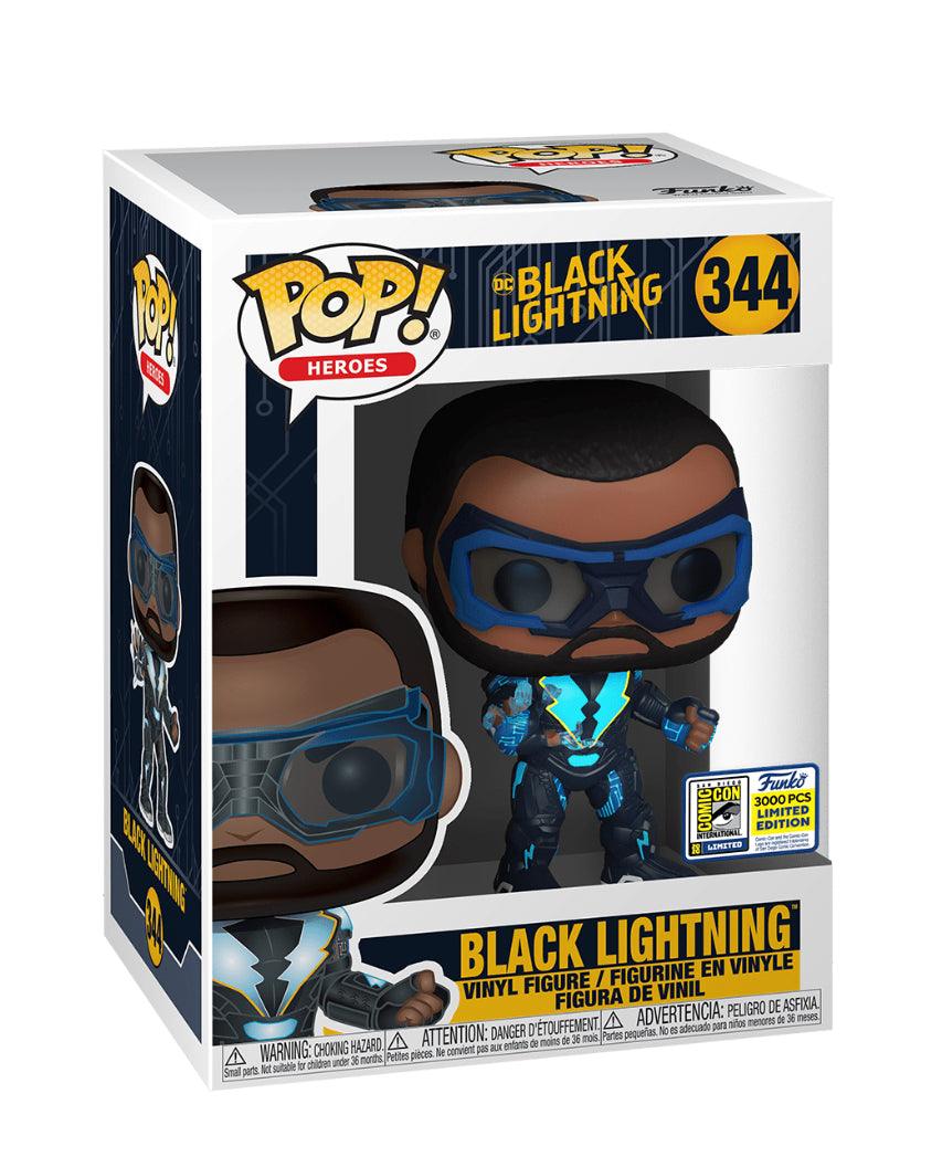 Pop! Heroes - DC - Black Lightning - #344 - LIMITED Edition EXCLUSIVE 2020 San Diego ComicCon Funko 889698400985