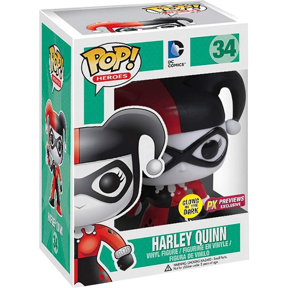 Pop! Heroes - DC Comics - Harley Quinn - #34 - Glows In The Dark & PX Previews EXCLUSIVE Funko 849803036065