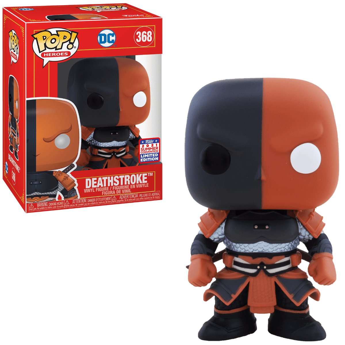 Pop! Heroes - DC - Deathstroke - #368 - 2021 Summer Convention LIMITED Edition Funko 889698513975