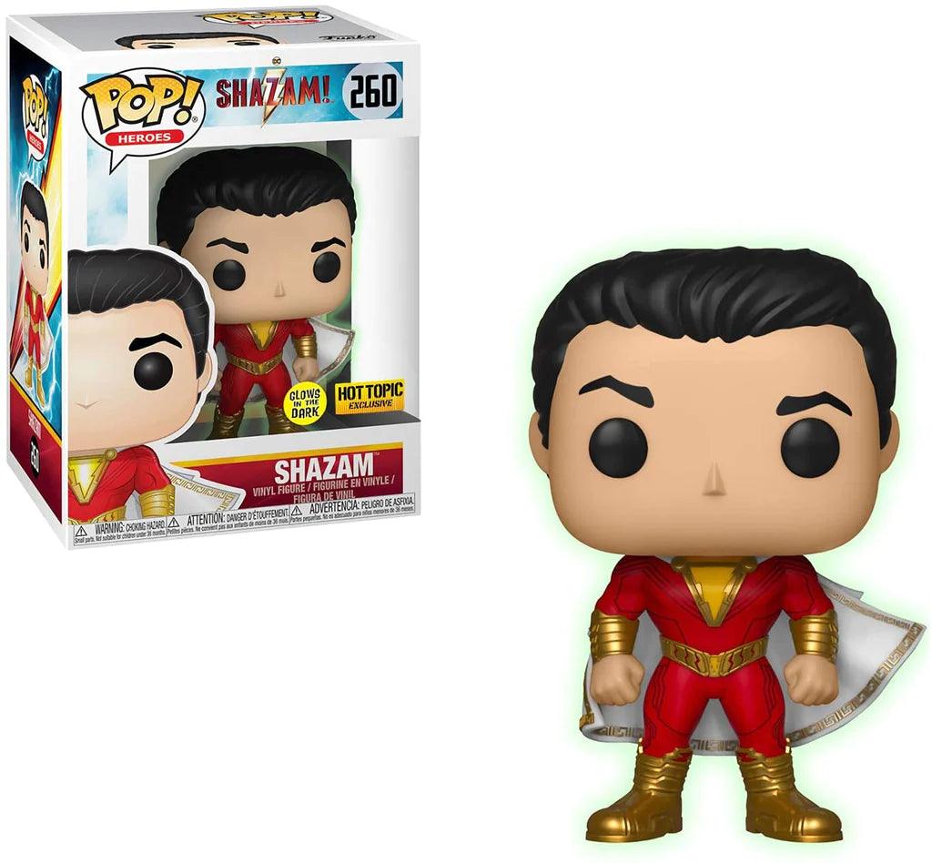 Pop! Heroes - DC - Shazam! - Shazam - #260 - Glow In The Dark Hot Topic EXCLUSIVE - Hobby Champion Inc