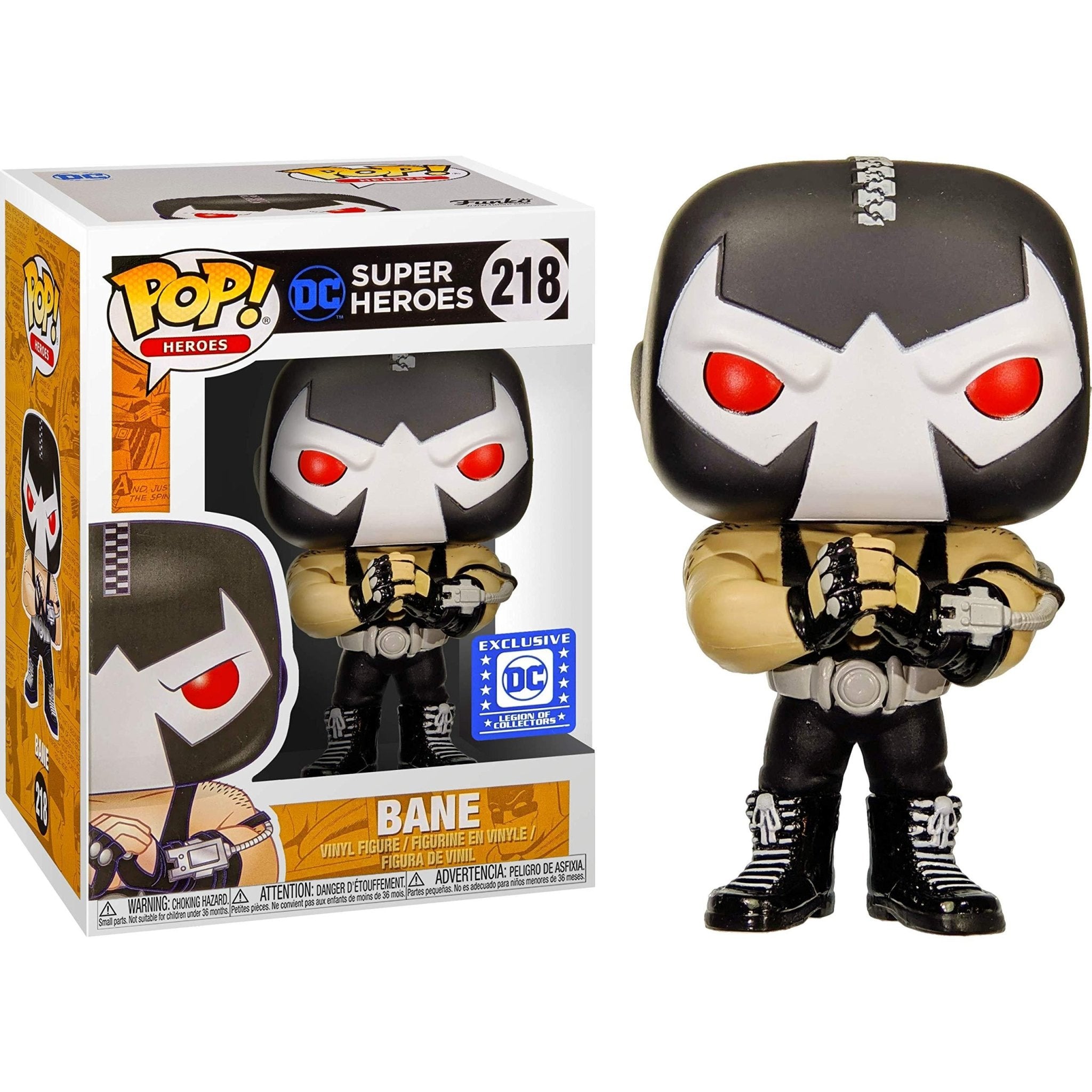 Pop! Heroes - DC Super Heroes - Bane - #218 - Legion Of Collectors EXCLUSIVE Funko 889698205405