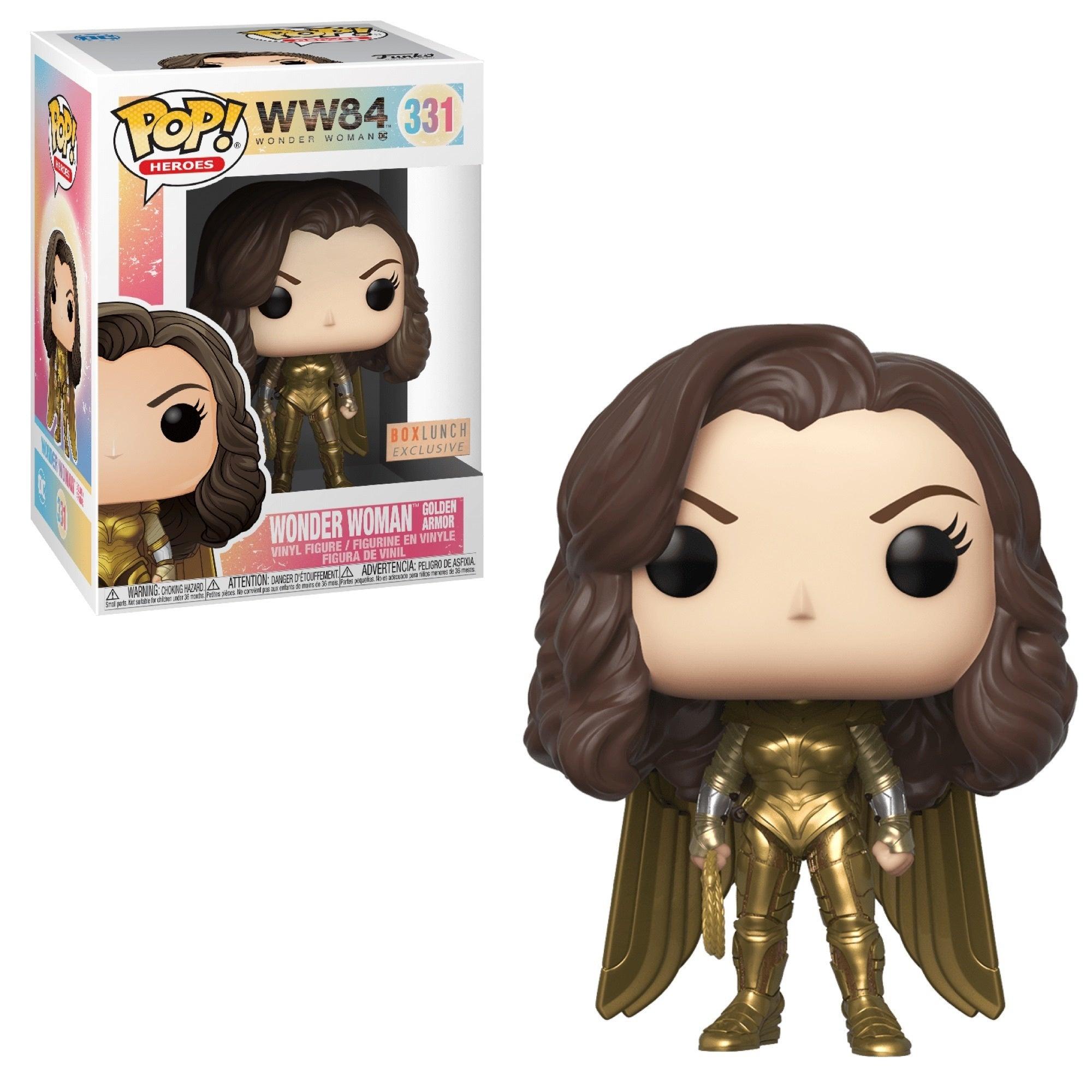 Pop! Heroes - DC - WW84 - Wonder Woman Golden Armor - #331 - Box Lunch EXCLUSIVE Funko 889698466622