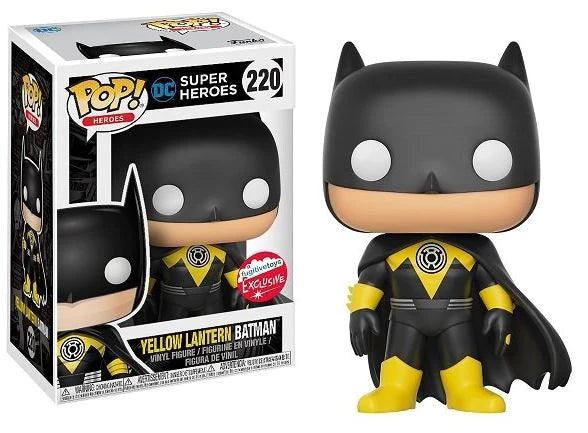 Pop! Heroes - DC - Yellow Lantern Batman - #220 - Fugitive Toys EXCLUSIVE Funko 889698218573