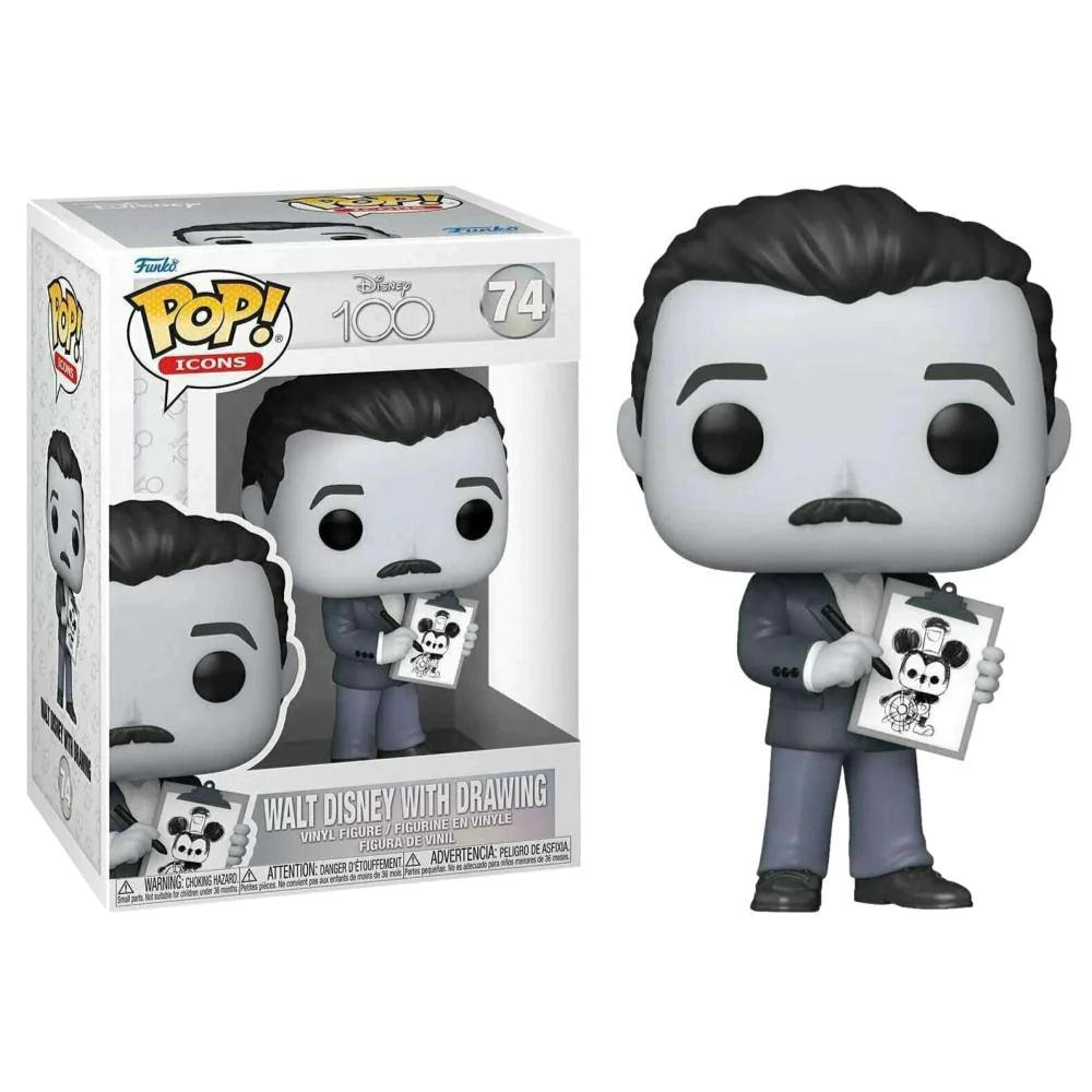 Pop! Icons - 100th Anniversary - Walt Disney With Drawing - #74 Funko 889698679947