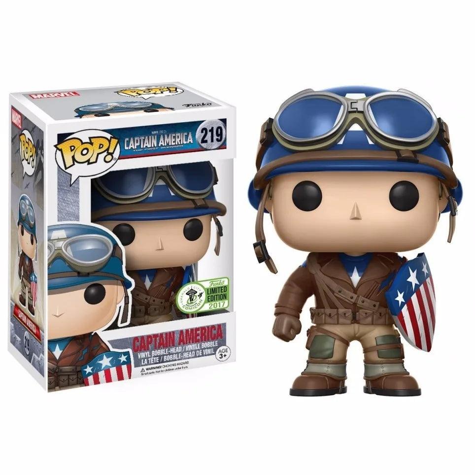 Pop! Marvel - Captain America - #219 - LIMITED Edition EXCLUSIVE 2017 Seattle ComicCon Funko 889698130271