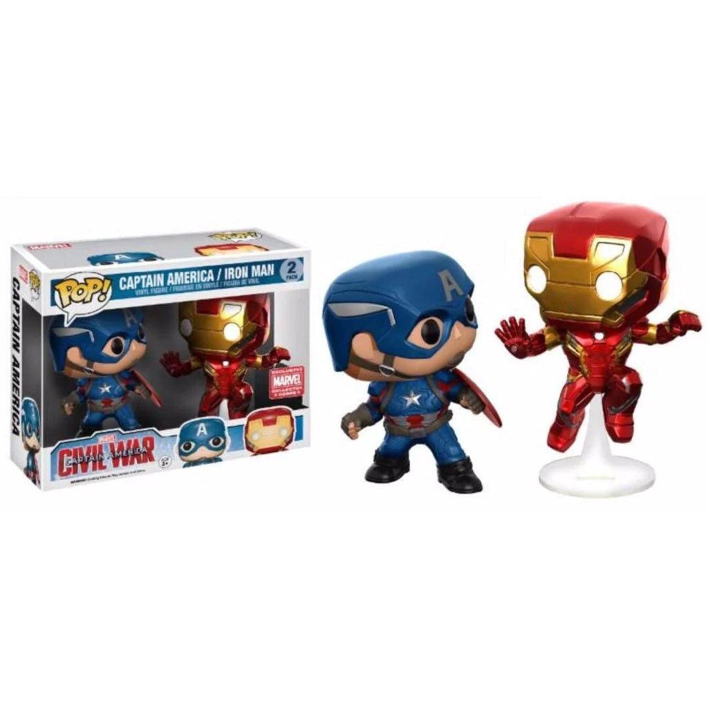 Pop! Marvel - Captain America / Iron Man - Marvel Collection Corps EXCLUSIVE (2 - Pack) Funko 111111111223