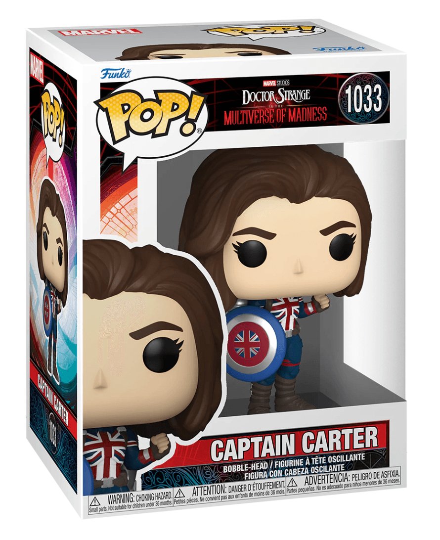 Pop! Marvel - Doctor Strange in the Multiverse of Madness - Captain Carter - #1033 Funko 889698624084