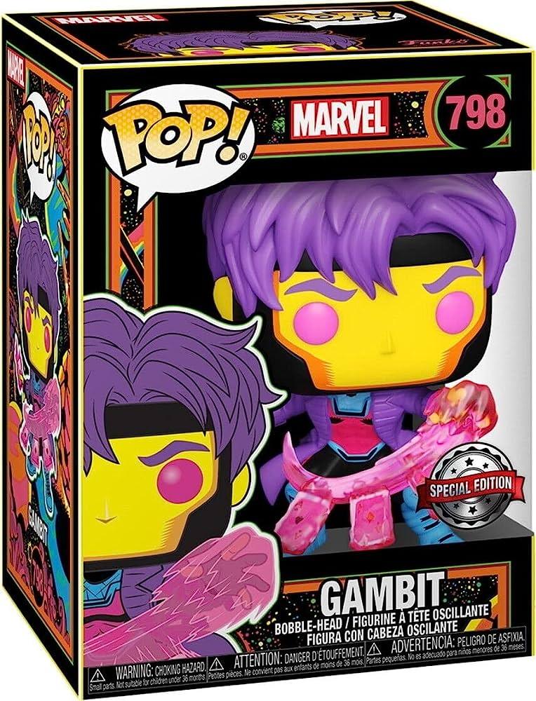 Pop! Marvel - Gambit - #798 - Blacklight Glow & SPECIAL Edition Funko 889698556286