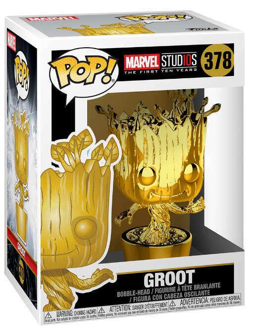 Pop! Marvel - Groot - #378 - Gold Color Funko 889698335140