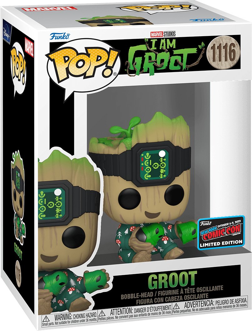 Pop! Marvel - I Am Groot - Groot - #1116 - LIMITED Edition EXCLUSIVE 2022 New York ComicCon Funko 889698670609