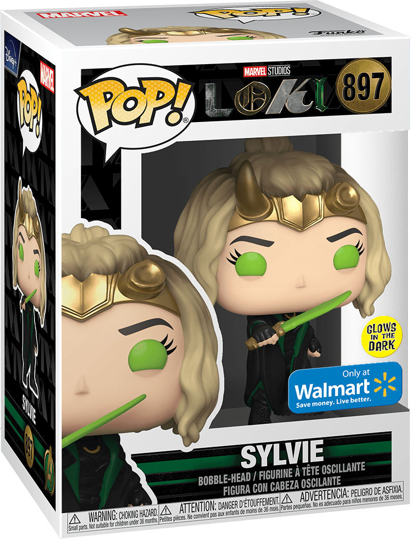 Pop! Marvel - Loki - Sylvie - #897 - Glows in the Dark & Walmart EXCLUSIVE Funko 889698572804