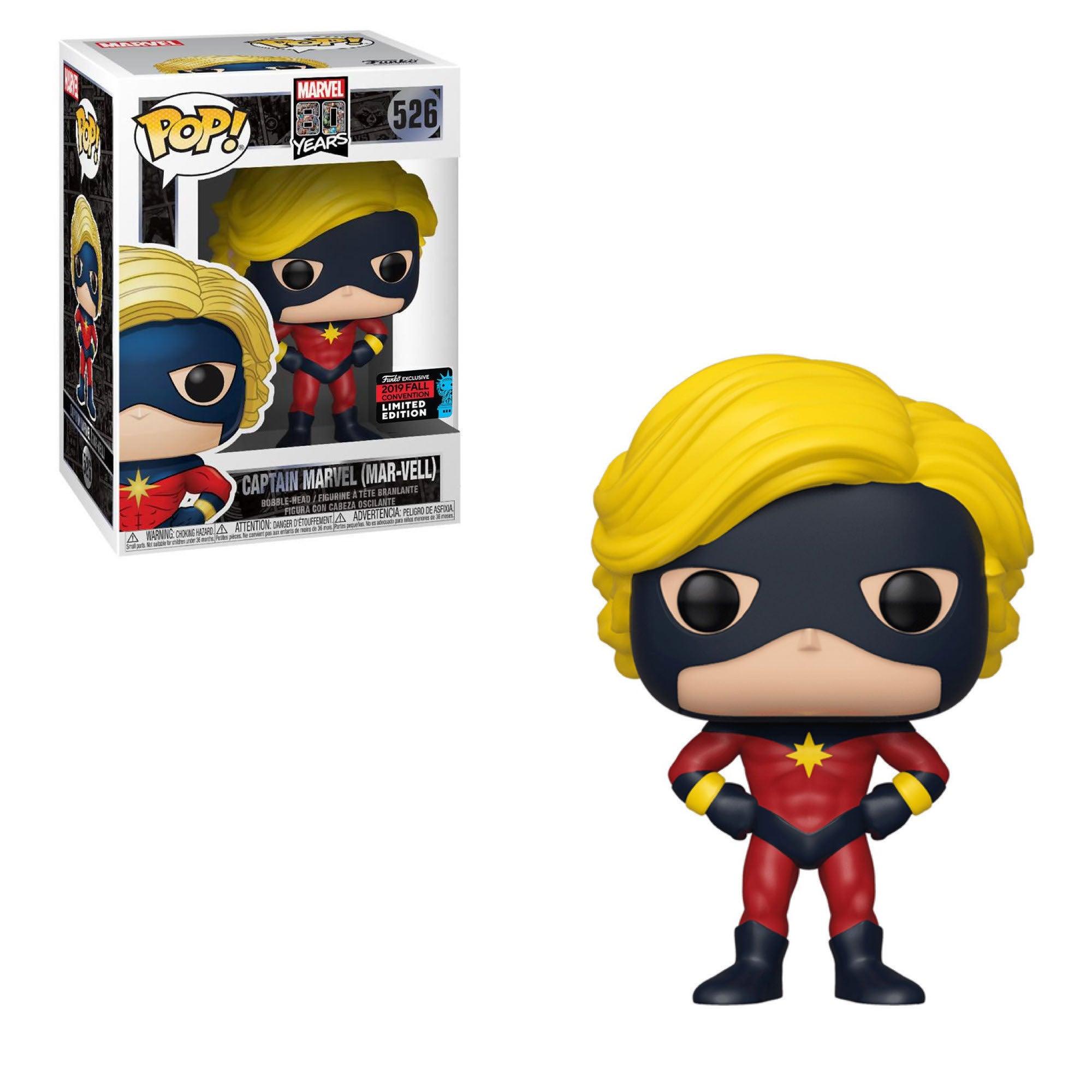 Pop! Marvel - Marvel 80 Years - Captain Marvel (Mar - Vell) - #526 - 2019 New York Fall Convention LIMITED Edition Funko 889698433624