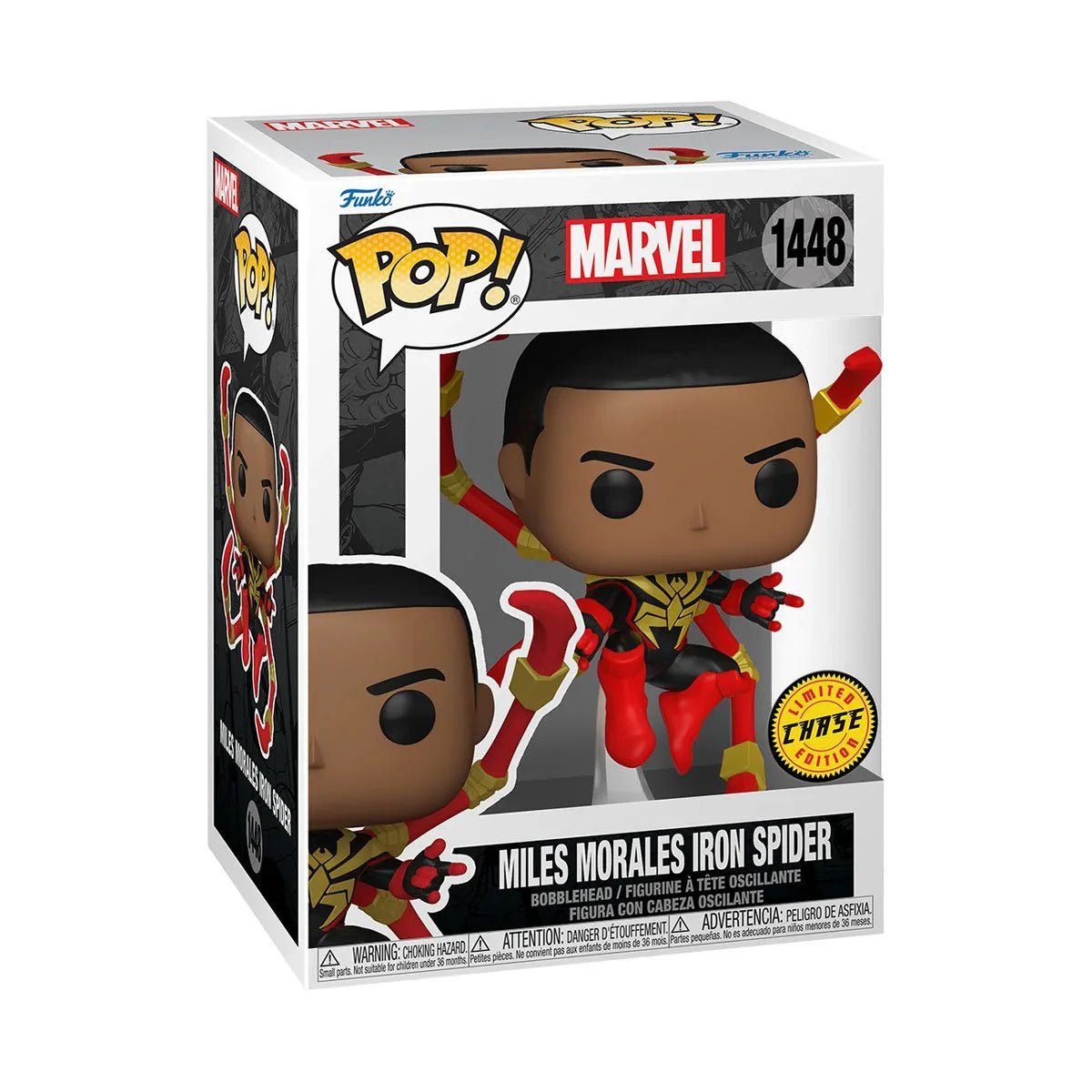 Pop! Marvel - Miles Morales Iron Spider - #1448 - LIMITED CHASE Edition Funko 889698837538