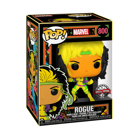 Pop! Marvel - Rogue - #800 - Blacklight Glow & SPECIAL Edition Funko 889698551649