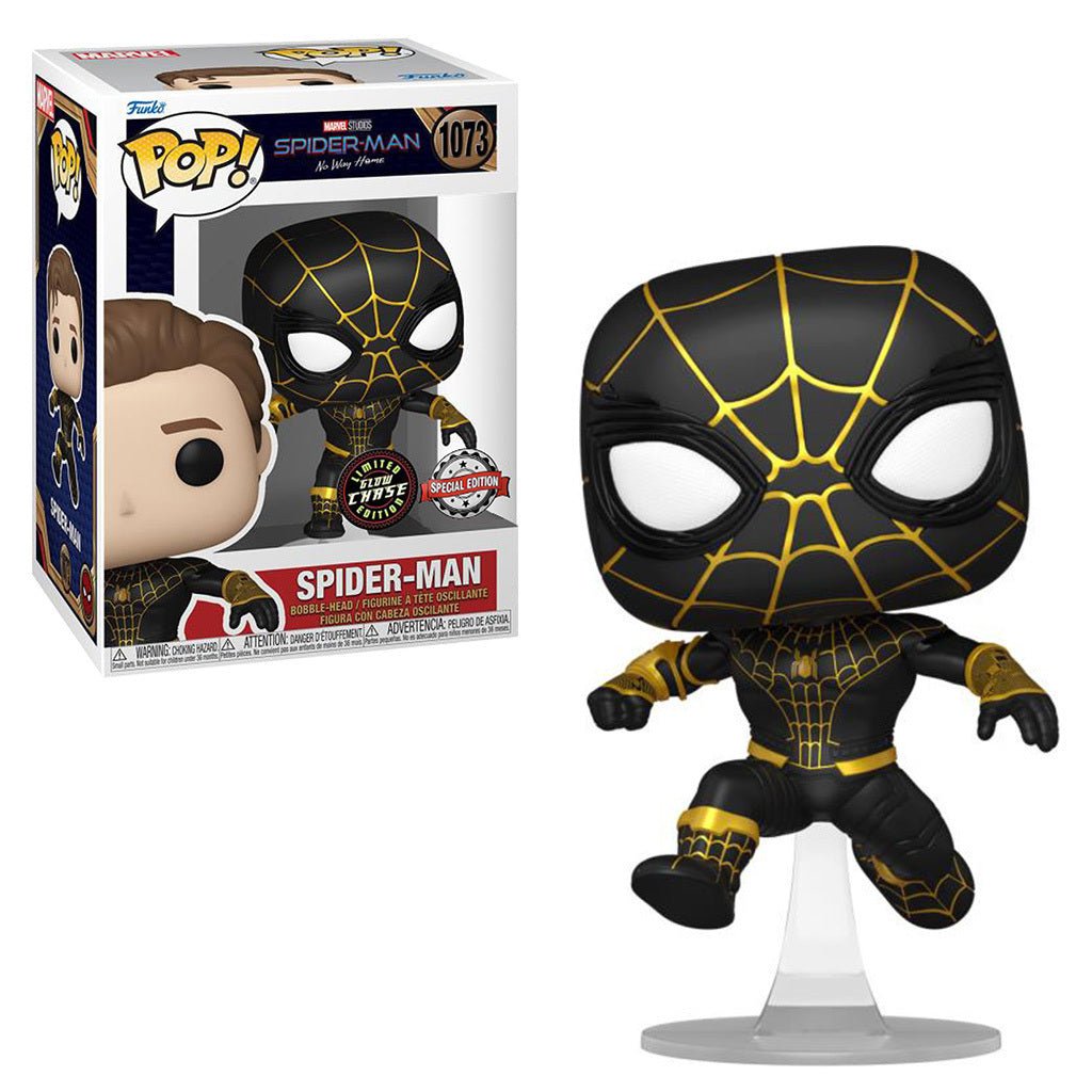 Pop! Marvel - Spider - Man: No Way Home - Spider - Man - #1073 - LIMITED Glow Chase Edition & SPECIAL Edition Funko 889698650380