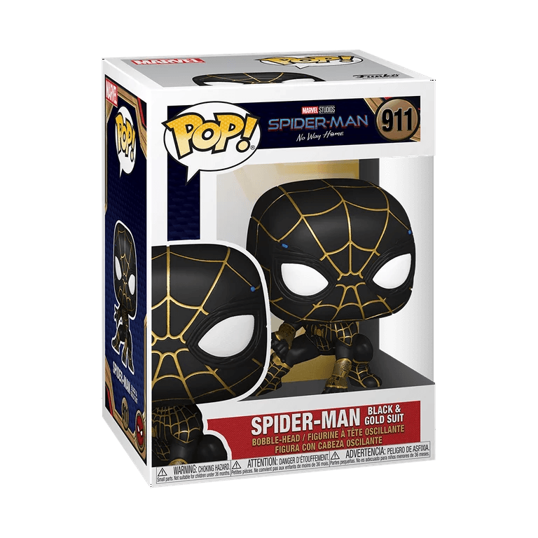 Pop! Marvel - Spider - Man: No Way Home - Spider - Man Black & Gold Suit - #911 Funko 889698568272