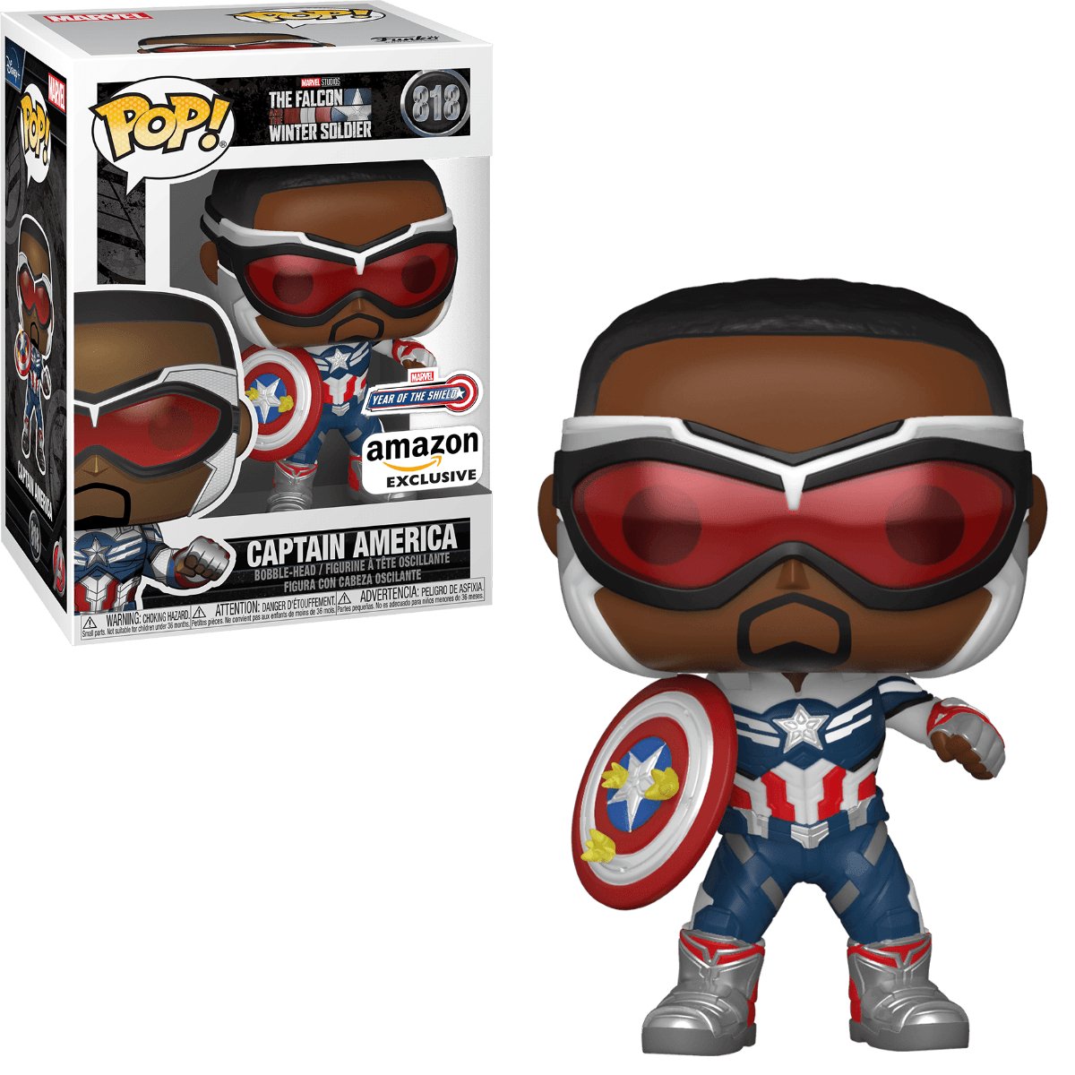 Pop! Marvel - The Falcon And The Winter Soldier - Captain America - #818 - Amazon EXCLUSIVE Funko 889698516501