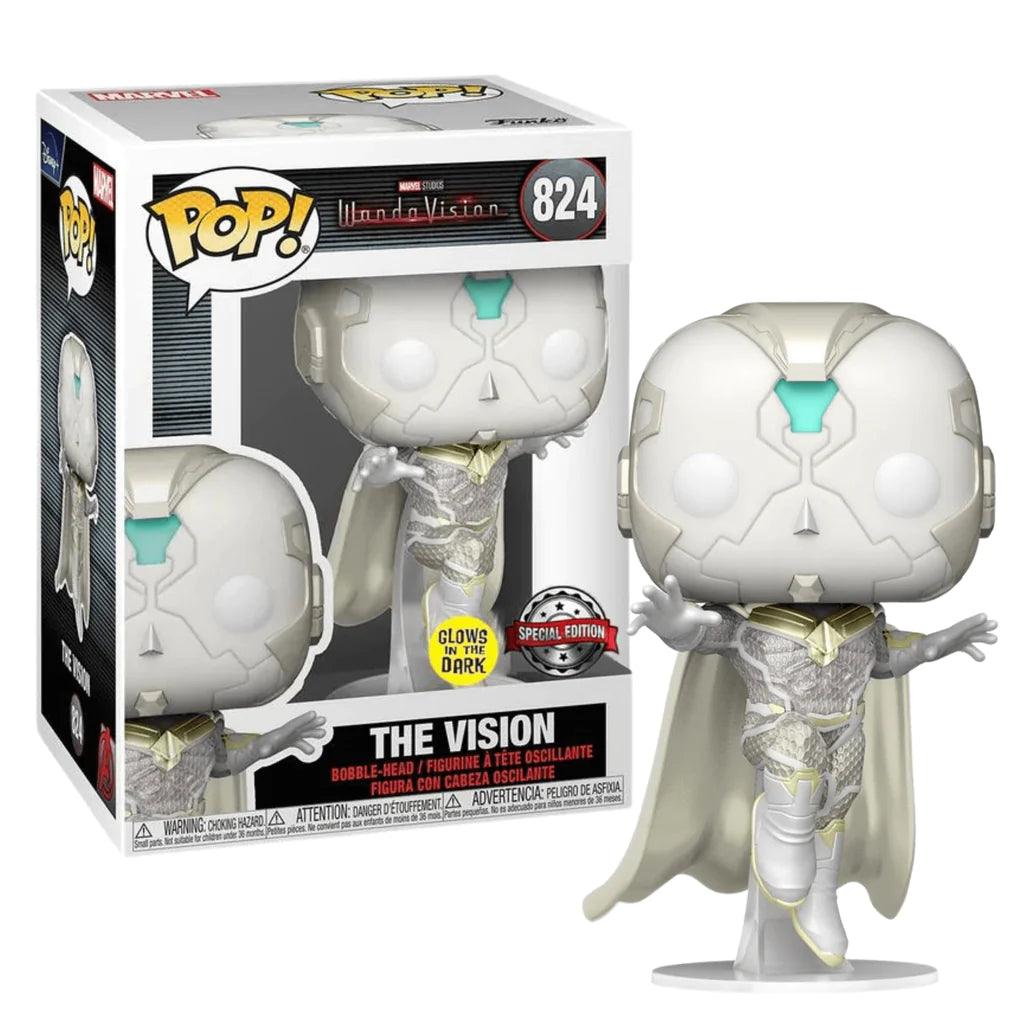 Pop! Marvel - WandaVision - The Vision - #824 - Glows In The Dark & SPECIAL Edition Funko 889698544382