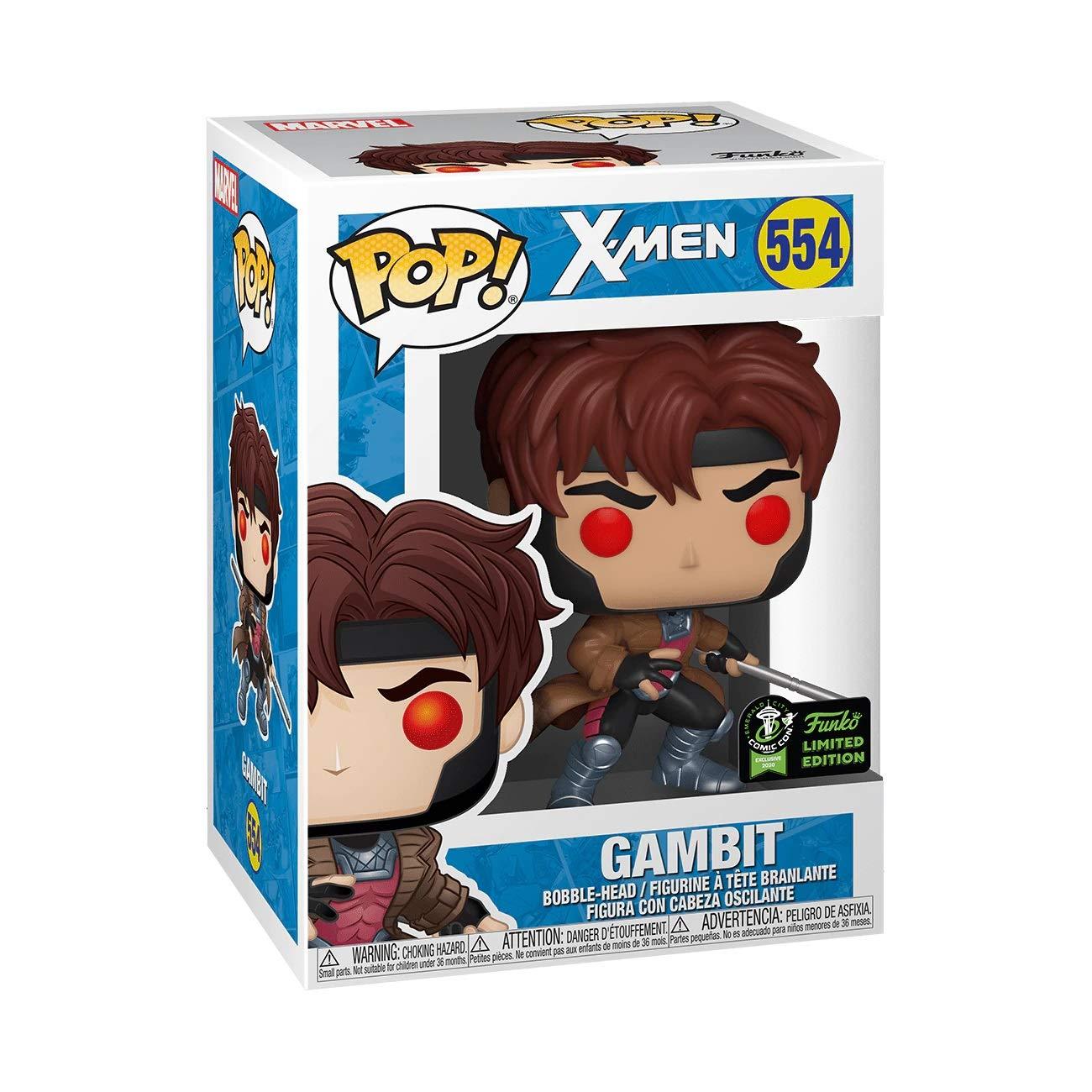Pop! Marvel - X-Men - Gambit - #554 - 2020 Emerald City Comic Con LIMITED Edition EXCLUSIVE - Hobby Champion Inc