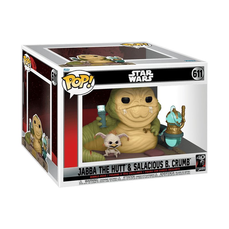 Pop! Moment - Star Wars - Jabba The Hutt & Salacious B. Crumb - #611 Funko 889698707428