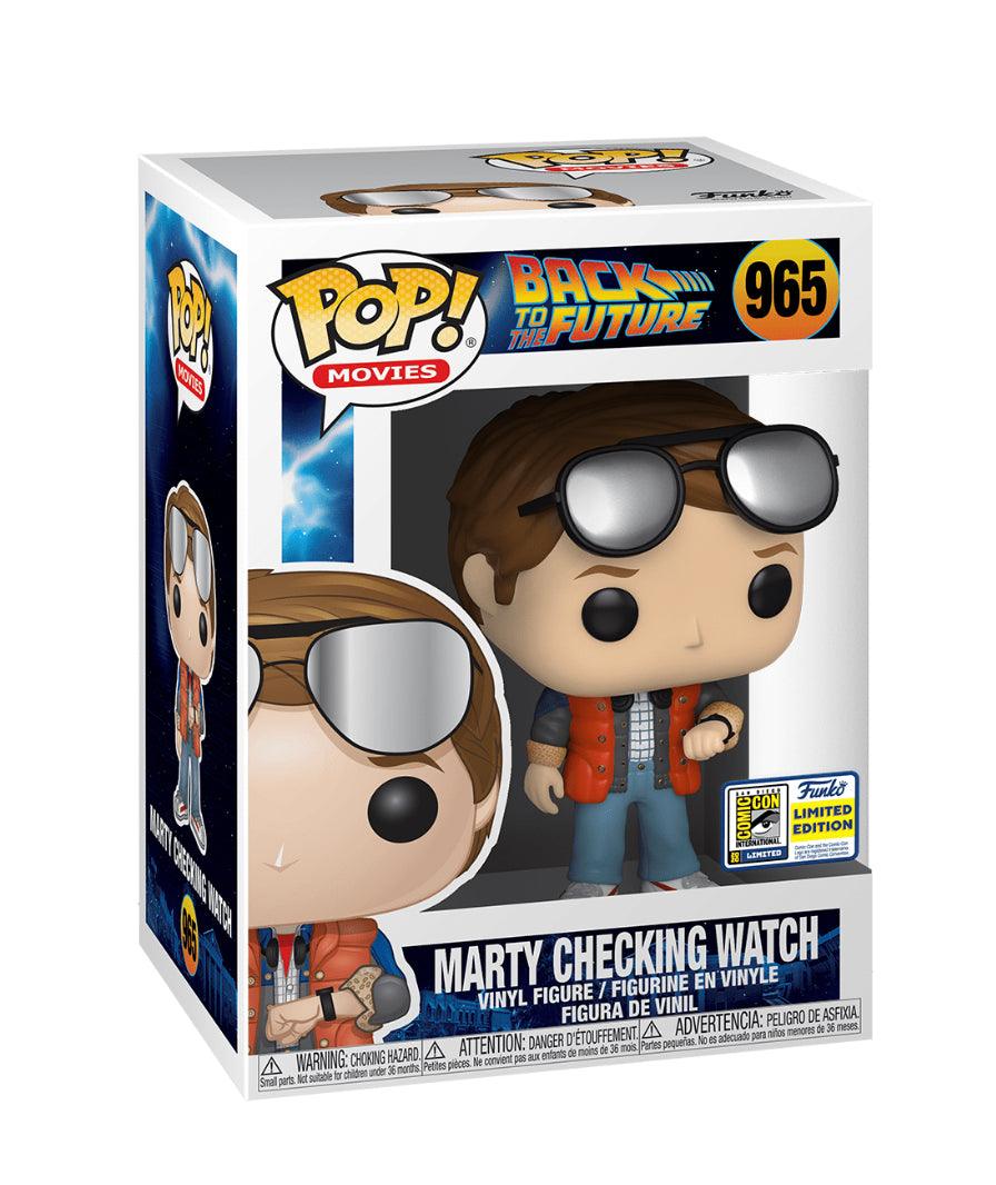 Pop! Movies - Back To The Future - Marty Checking Watch - #965 - LIMITED Edition EXCLUSIVE 2020 San Diego ComicCon Funko 889698489072