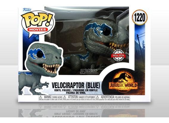 Pop! Movies - Jurassic World Dominion - Velociraptor (Blue) - #1220 - SPECIAL Edition Funko 889698560429