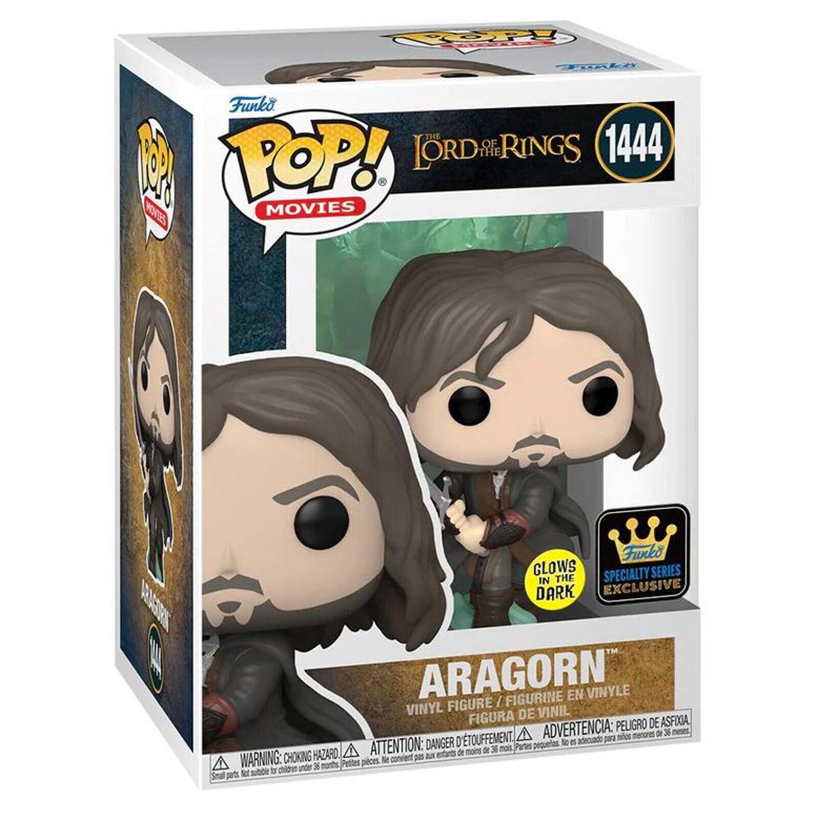 Pop! Movies - Lord of the Rings - Aragorn - #1444 - Glows In The Dark & Funko Specialty Series EXCLUSIVE Funko 889698747042