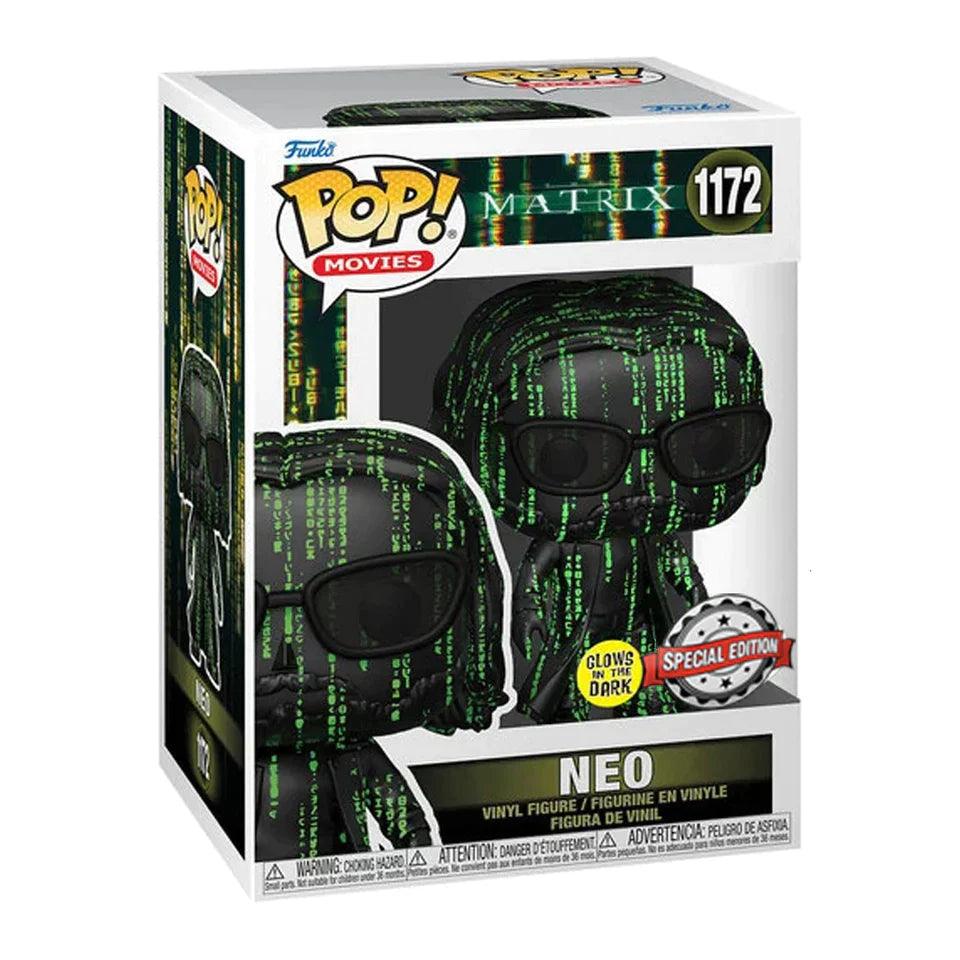 Pop! Movies - The Matrix - Neo - #1172 - Glows In The Dark & SPECIAL Edition Funko 889698603829