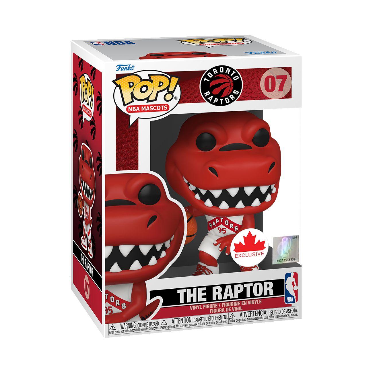 Pop! NBA Mascots - Basketball - Toronto Raptors - The Raptor - #07 - Canada EXCLUSIVE Funko 889698504614