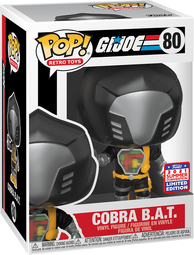 Pop! Retro Toys - G.I. Joe - Cobra B.A.T. - #80 - 2021 Summer Convention LIMITED Edition Funko 889698555555