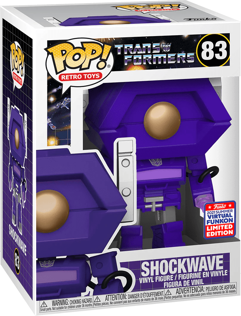 Pop! Retro Toys - Transformers - Shockwave - #83 - 2021 Summer Virtual Funkon LIMITED Edition Funko 889698555524