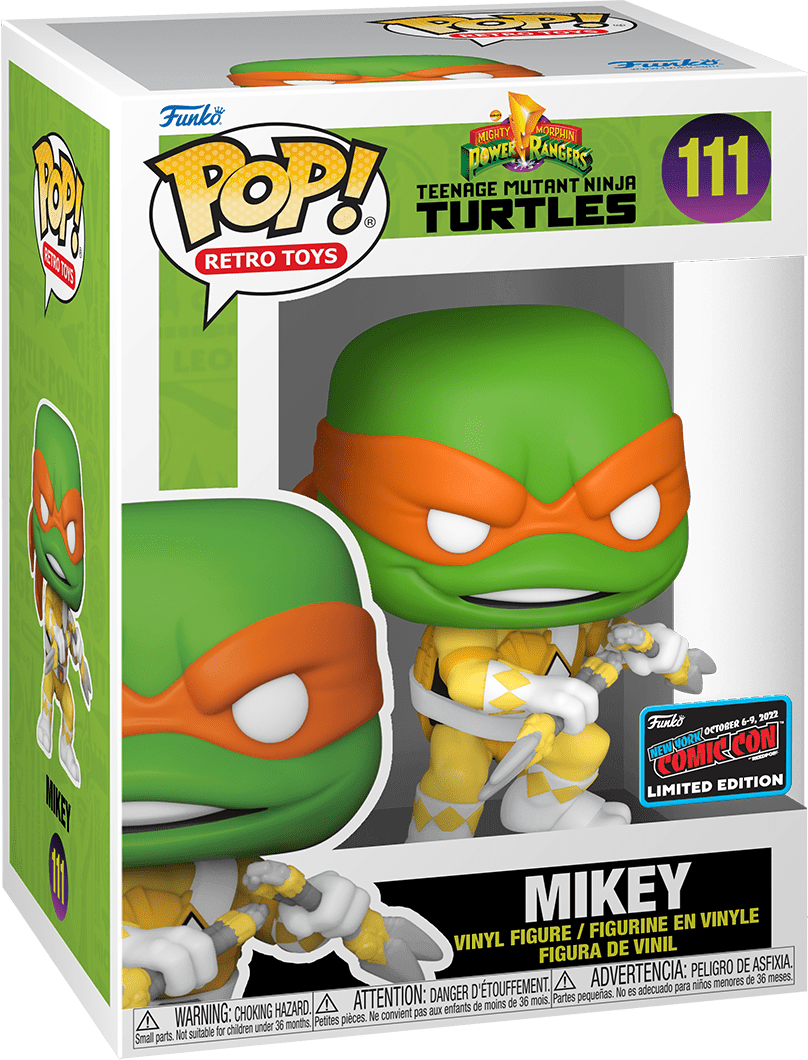 Pop! RetroToys - Teenage Mutant Ninja Turtles - Mikey - #111 - 2022 New York Comic Con LIMITED Edition - Hobby Champion Inc