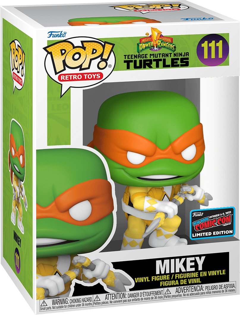 Pop! RetroToys - Teenage Mutant Ninja Turtles - Mikey - #111 - 2022 New York ComicCon LIMITED Edition Funko 889698670296