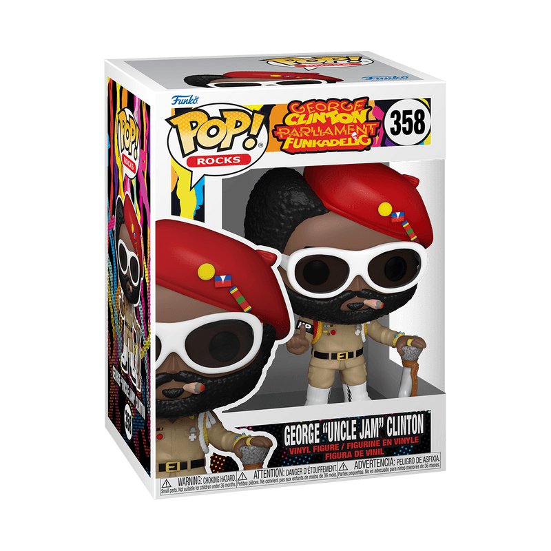 Pop! Rocks - George Clinton Parliament Funkadelic - George "Uncle Jam" Clinton - #358 Funko 889698753678