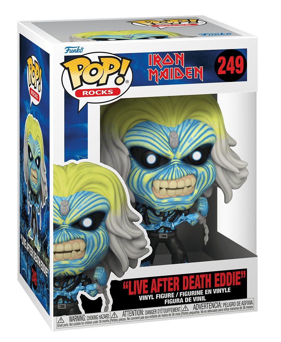 Pop! Rocks - Iron Maiden - "Live After Death Eddie" - #249 Funko 889698576086