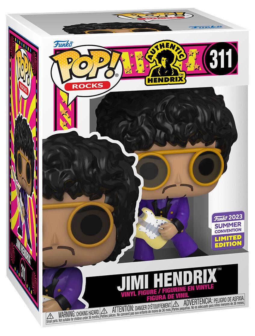 Pop! Rocks - Jimi Hendrix - #311 - EXCLUSIVE 2023 Summer Convention LIMITED Edition Funko 889698702843