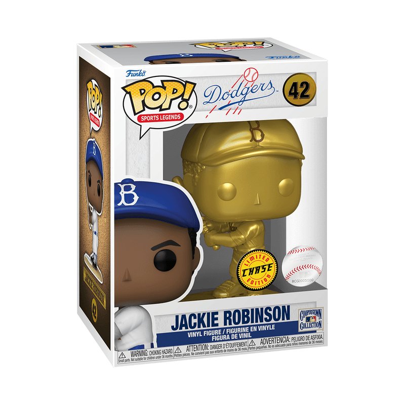 Pop! Sport Legends - Baseball - MLB Los Angeles Dodgers - Jackie Robinson - #42 - LIMITED CHASE Edition Funko 889698722469