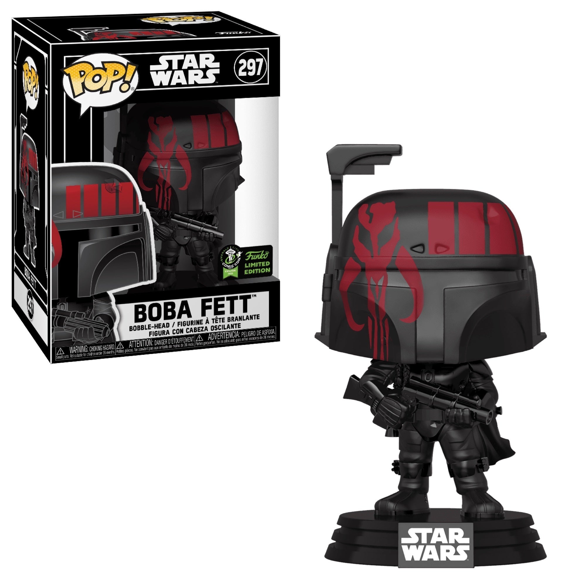 Pop! Star Wars - Boba Fett - #297 - 2020 ComicCon EXCLUSIVE Funko 889698161688