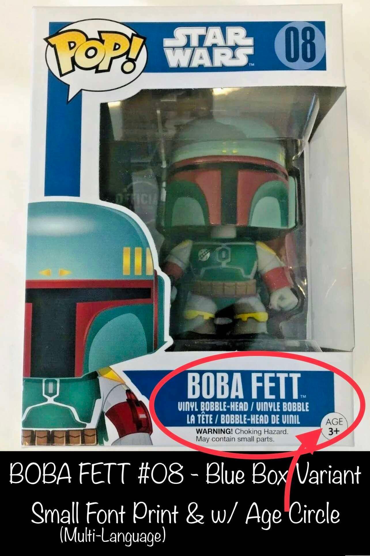 Pop! Star Wars - Boba Fett (Blue Box Variant) - #08 Funko 830395023861