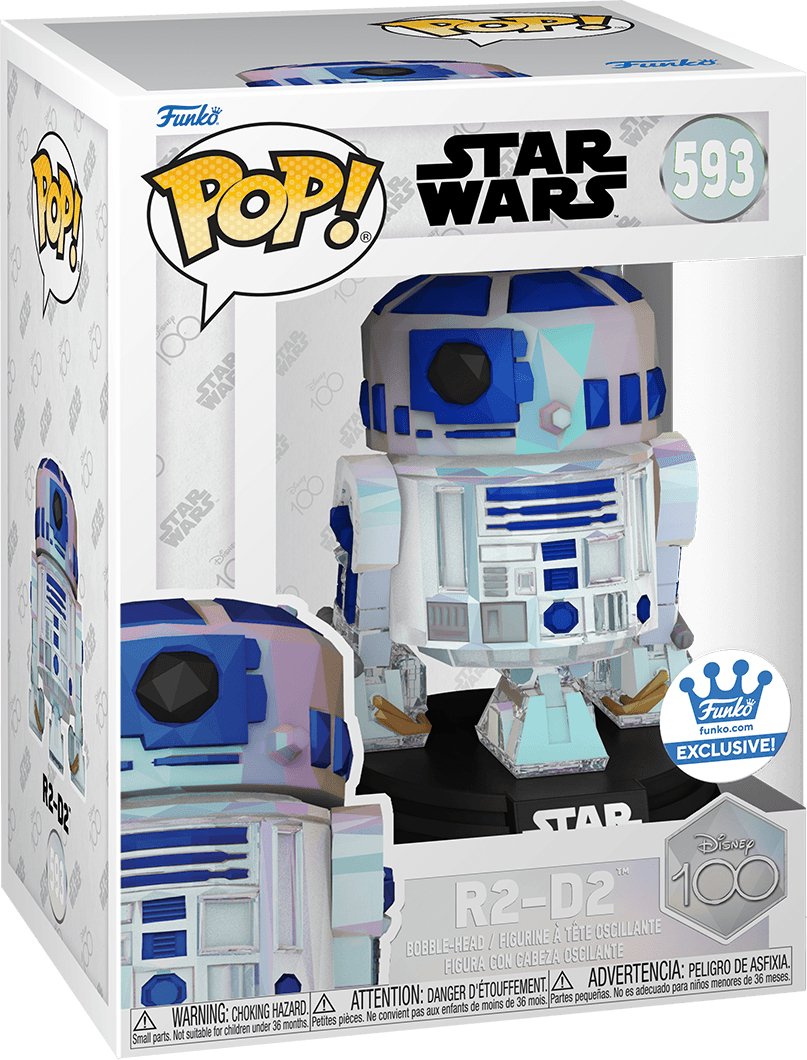 Pop! Star Wars - Disney 100th - R2 - D2 - #593 - Funko Store EXCLUSIVE Funko 889698704755