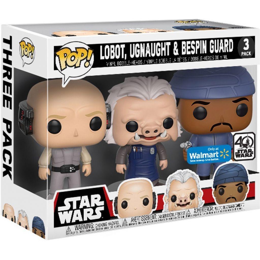 Pop! Star Wars - Lobot, Ugnaught & Bespin Guard - Walmart EXCLUSIVE (3 - Pack) Funko 889698149570