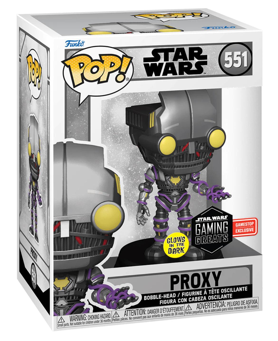 Pop! Star Wars - Proxy - #551 - Glows In The Dark & GameStop EXCLUSIVE Funko 889698650472