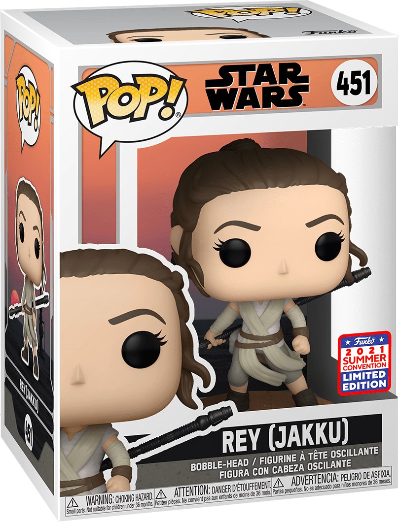 Pop! Star Wars - Rey (Jakku) - #451 - 2021 Summer Convention LIMITED Edition Funko 889698554985