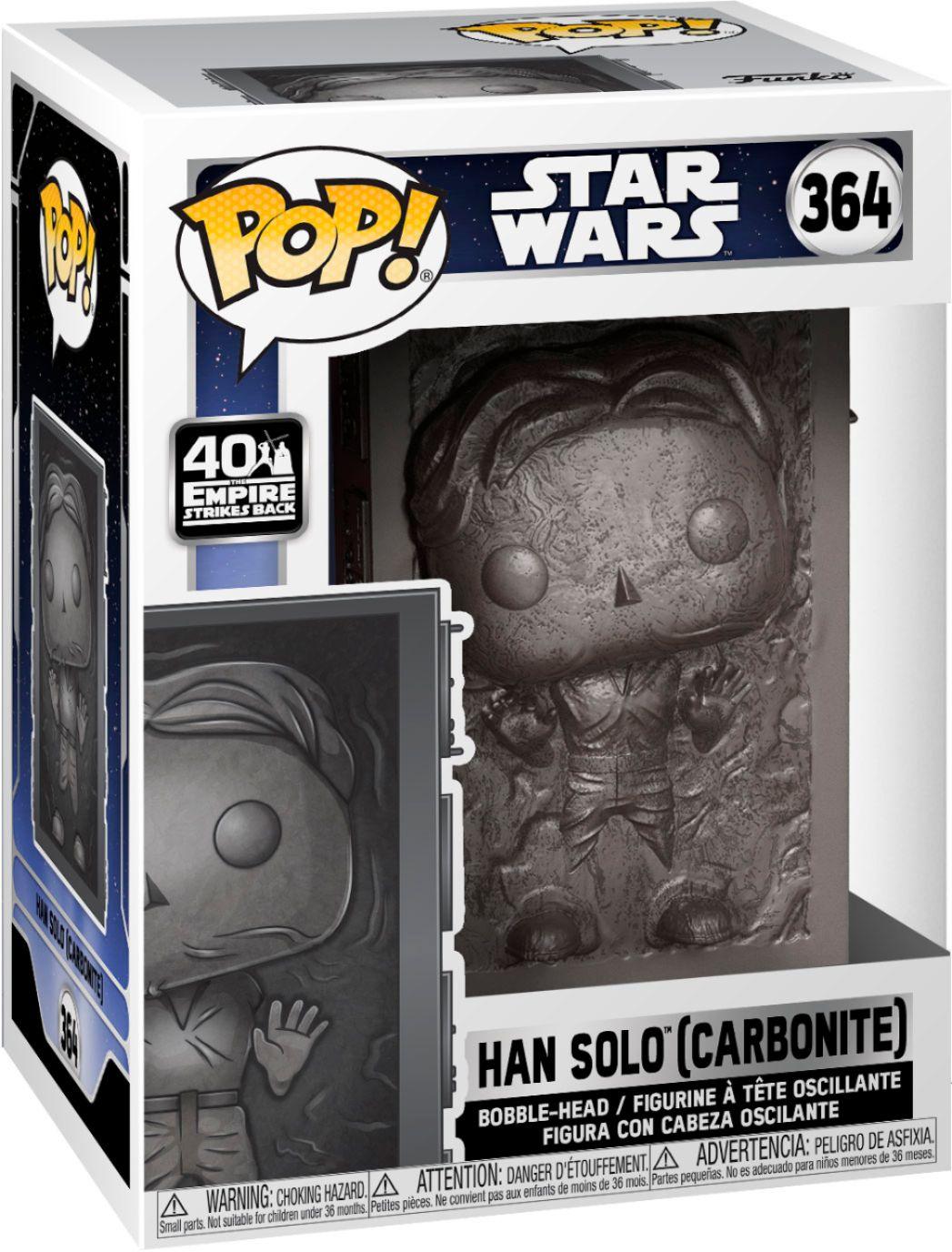 Pop! Star Wars - The Empire Strikes Back 40th Anniversary - Han Solo (Carbonite) - #364 Funko 889698483285