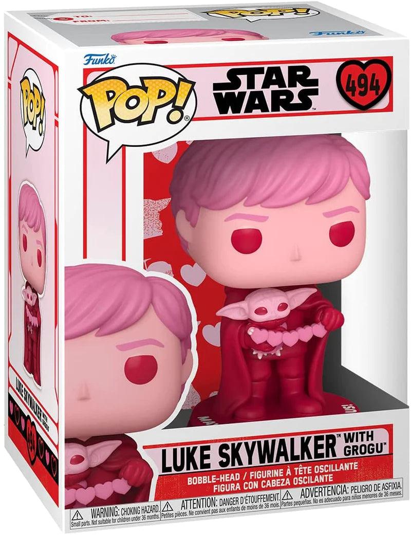 Pop! Star Wars - Valentine's Day - Luke Skywalker with Grogu - #494 Funko 889698601252