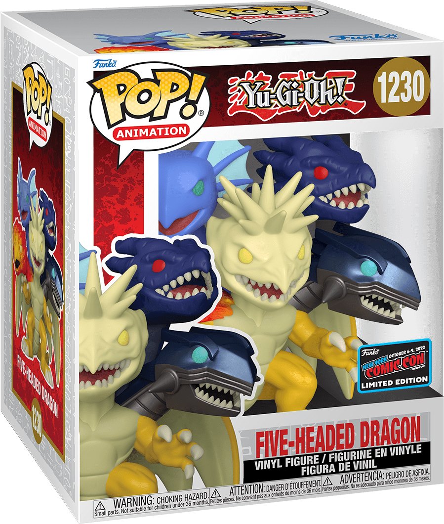 Pop! Super - Animation - Yu - Gi - Oh! - Five - Headed Dragon - #1230 - LIMITED Edition EXCLUSIVE 2022 New York Funko 889698670562